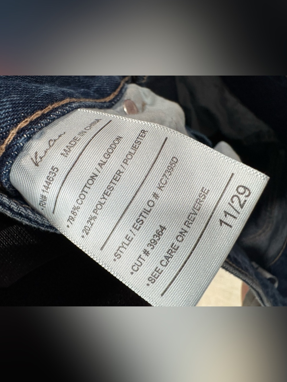 Kancan High-Waist Wide Leg Women’s Jeans in Blue - Picture 9 of 9